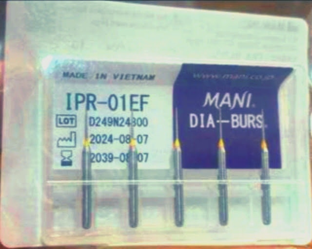 MANI DIA-BURS® IPR-01EF – Extra Fine Diamond Burs for Interproximal Reduction